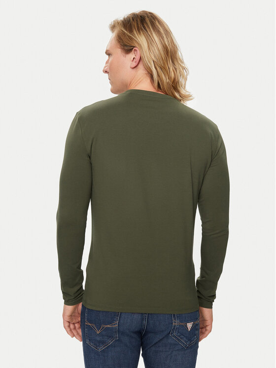Guess Guess Hosszú ujjú M2YI28 J1314 Zöld Slim Fit
