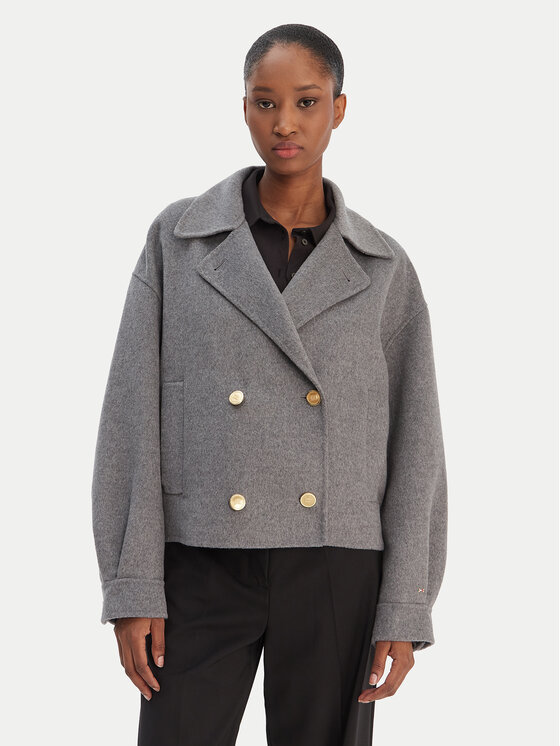 Tommy Hilfiger Tommy Hilfiger Átmeneti kabát WW0WW47759 Szürke Relaxed Fit