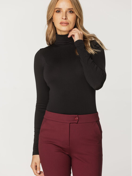 Willsoor Willsoor Bluzka 68107 Czarny Close Fit