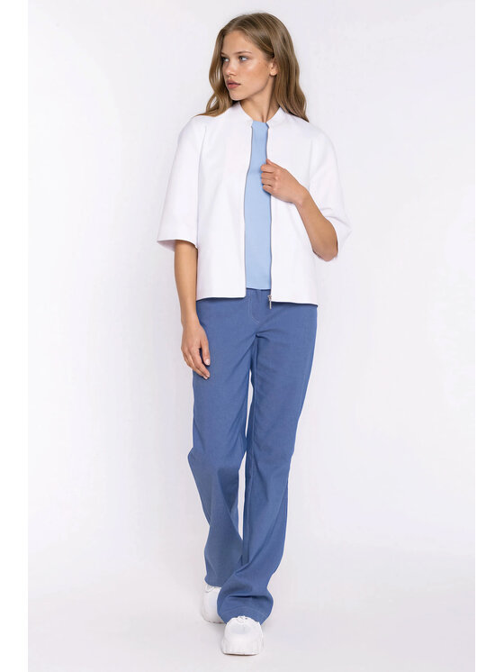 NIFE NIFE Kalhoty z materiálu SD140 Modrá Bootcut Fit
