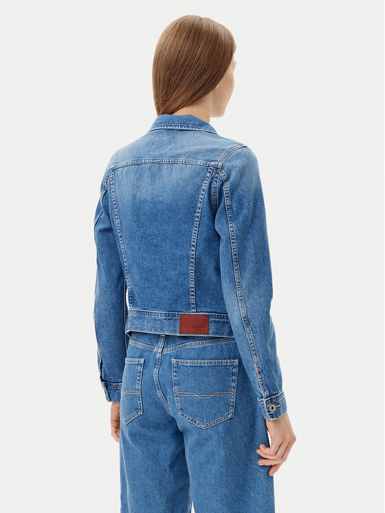 Pepe Jeans Pepe Jeans Jeans jakna PL402430 Modra Slim Fit