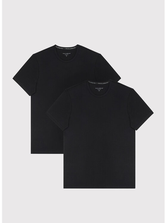 Pako Lorente Pako Lorente Komplet t-shirtów U000B-TT-001 Czarny Slim Fit
