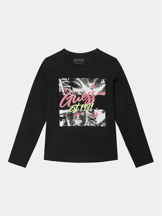 Guess Guess Блузка J3BI01 J1314 Чорний Regular Fit