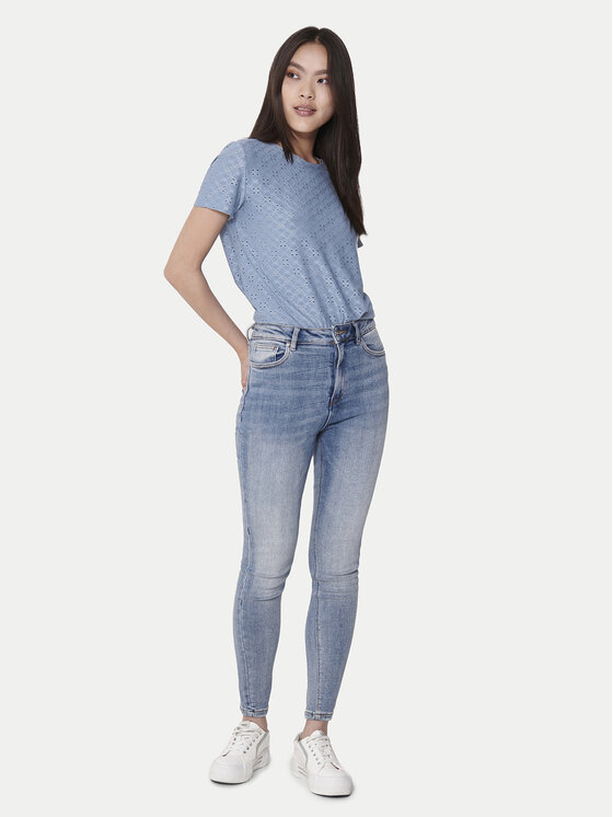 JDY JDY T-Shirt 15158450 Błękitny Regular Fit