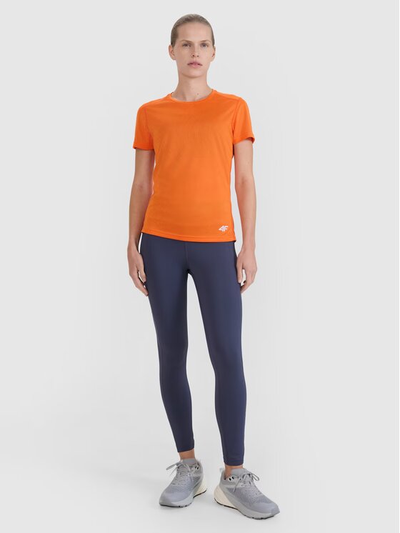 4F 4F Maglietta tecnica 4FWSS25TFTSF1265-70S Arancione Regular Fit