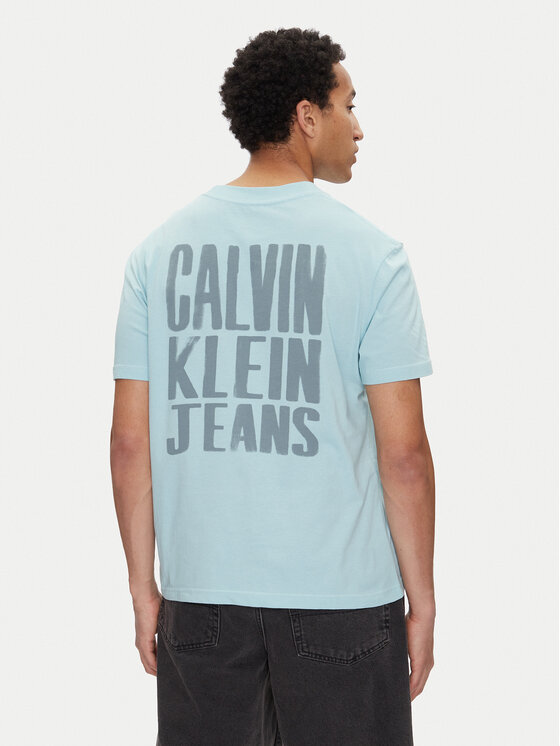 Calvin Klein Jeans Calvin Klein Jeans T-krekls Painted J30J327523 Gaiši zils Regular Fit