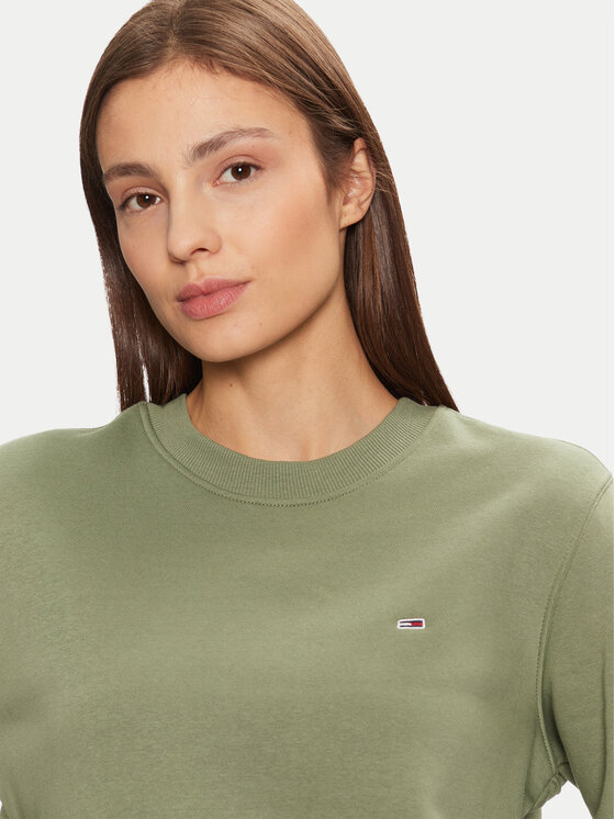Tommy Jeans Tommy Jeans Majica dugih rukava DW0DW19959 Zelena Regular Fit
