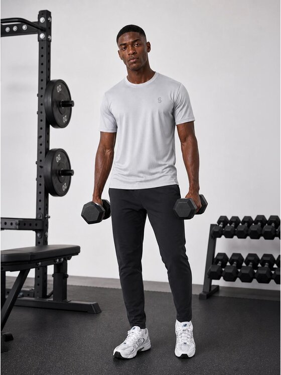 Jigga Wear Jigga Wear Koszulka techniczna 131612 Szary Regular Fit