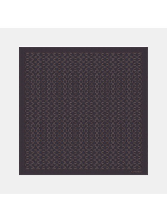 MARI PRETI MARI PRETI Foulard MONOGRAM M Marrone