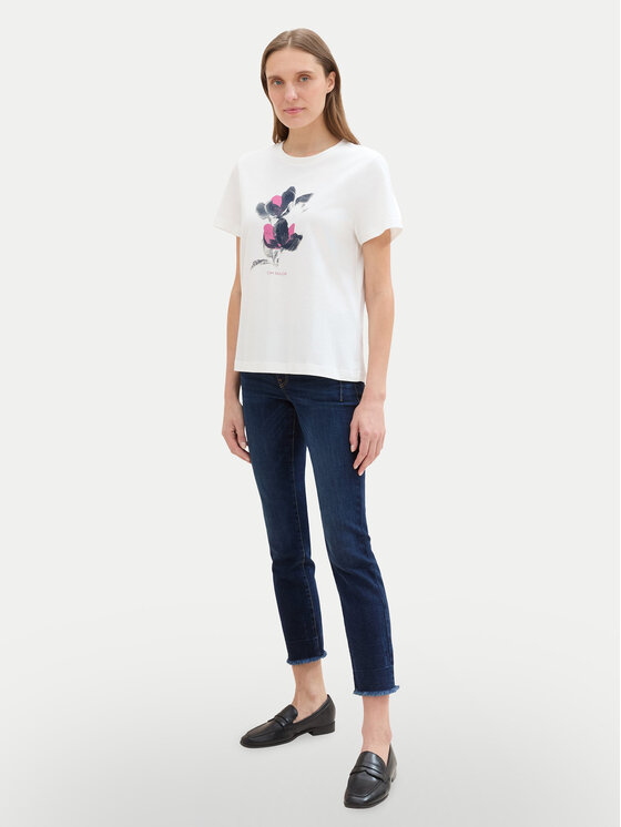 Tom Tailor Tom Tailor T-särk 1043104 Valge Regular Fit