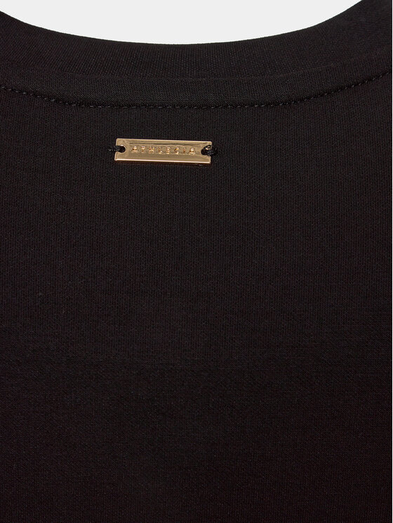 Athlecia Athlecia Mikina Jillnana W Balloon Sleeve Sweat EA223322 Černá Regular Fit