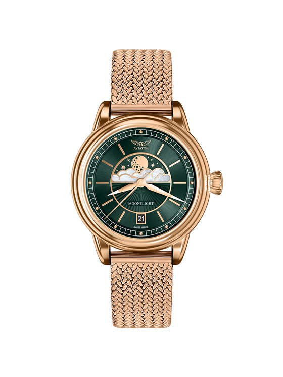 Aviator Aviator Orologio V.1.33.2.263.4BM-SET Oro rosa