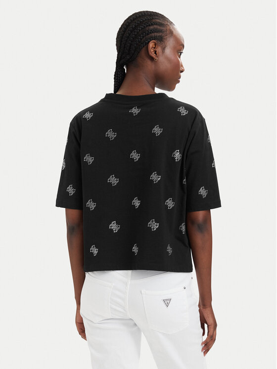 Guess Guess T-Shirt V6GI18 K2985 Μαύρο Regular Fit