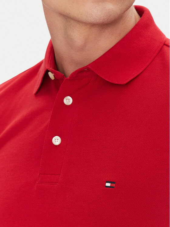 Tommy Hilfiger Tommy Hilfiger Polo 1985 MW0MW17771 Czerwony Slim Fit