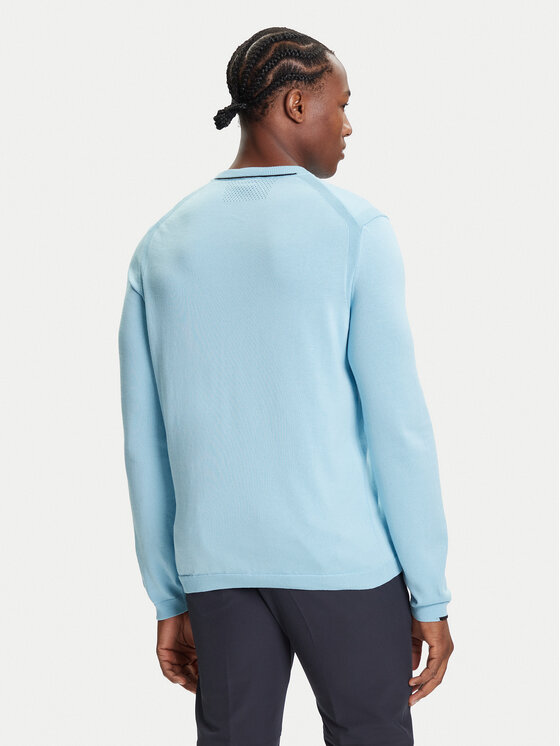 BOSS BOSS Pulover K_Ever-X 50541940 Albastru celest Regular Fit