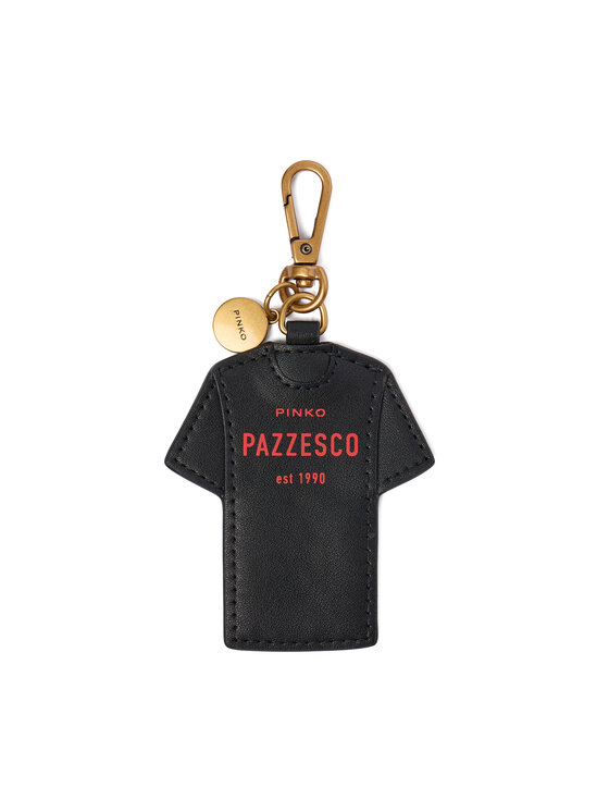 PINKO PINKO Brelok Charm T-Shirt Pinko Pazzesco Microfibra AI 25-26 PCPL 105864 A31U Czarny