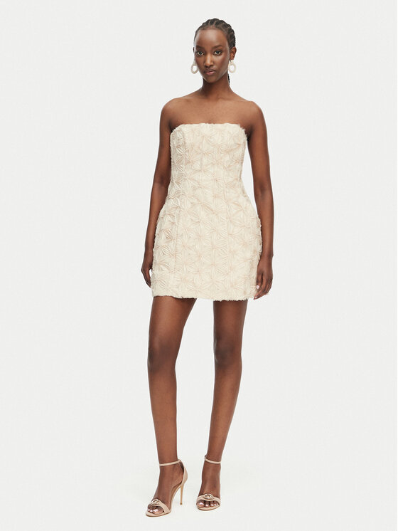 Bardot Bardot Φόρεμα κοκτέιλ Karoline 60099DB6 Μπεζ Regular Fit
