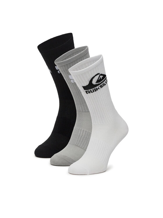 Męskie Skarpety Quiksilver, Białe, AS/QUIKSILVER/101W/SS25 (3-PACK)