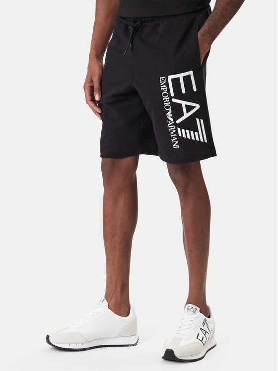 EA7 Emporio Armani Pantaloni scurți sport 7M001414 AF22266 UC001 Negru Regular Fit