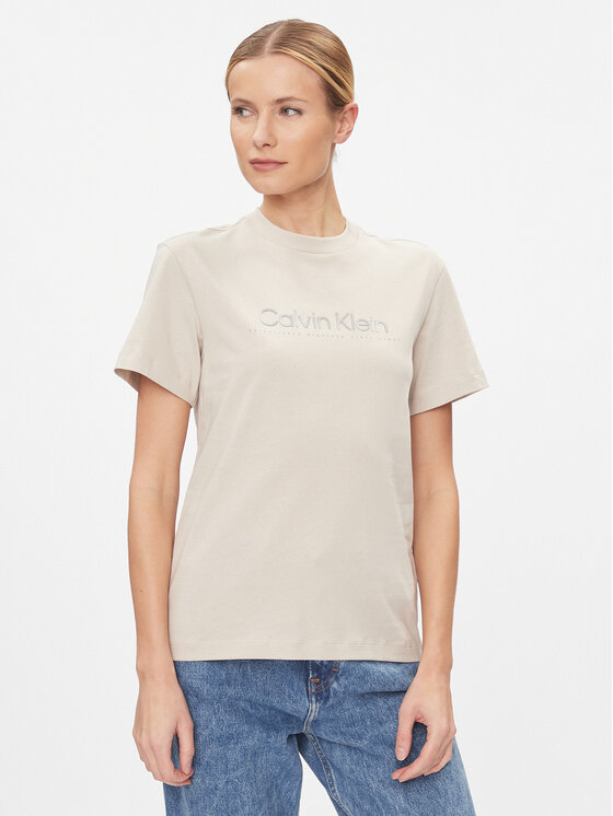 Calvin Klein T-krekls Graphic K20K206753 Pelēks Regular Fit