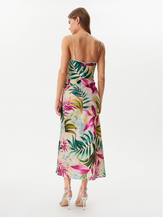 Guess Guess Ежедневна рокля W5GK85 WH9C2 Зелен Regular Fit