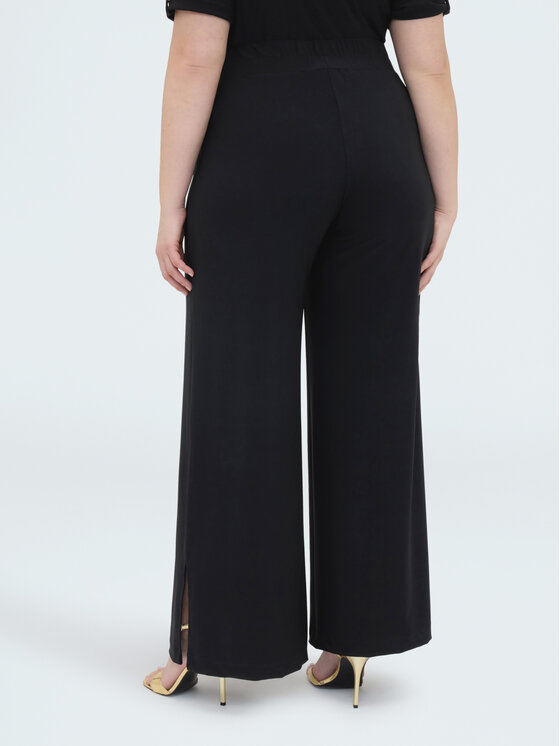 Fiorella Rubino Fiorella Rubino Spodnie materiałowe P823L002349N033 Czarny Flare Fit