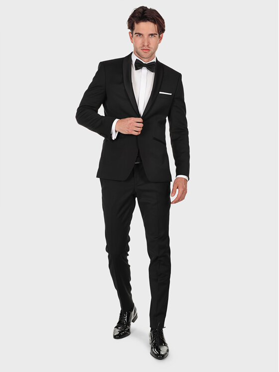 Evenemen Evenemen Garnitur Smoking Kast Czarny Slim Fit
