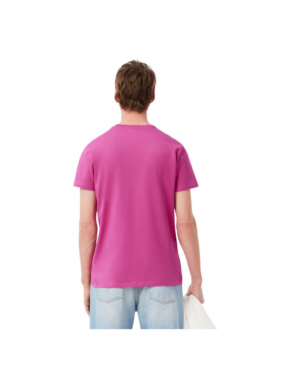 Lacoste Lacoste T-Shirt 15280953360719 Różowy Regular Fit