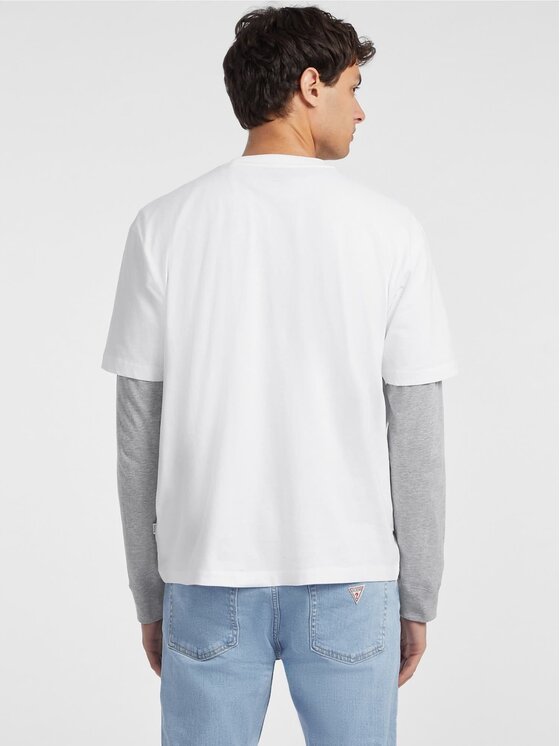 Guess Jeans Guess Jeans T-Shirt 165539 Biały Classic Fit