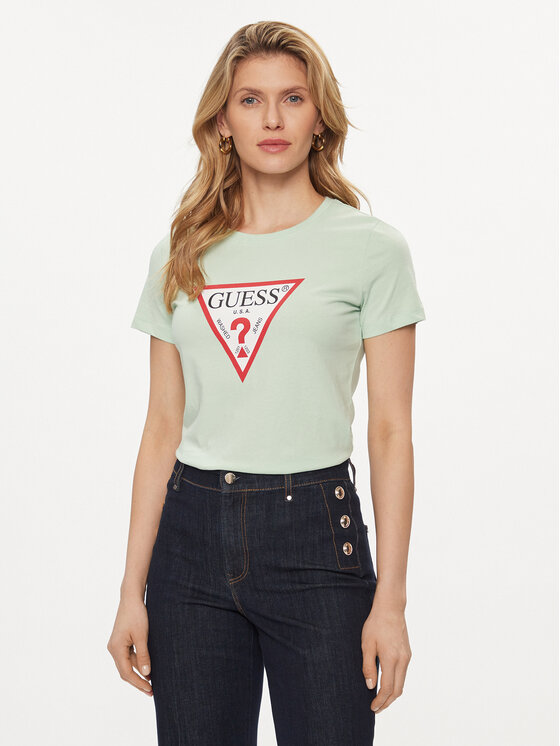 Guess Tricou W1YI1B I3Z14 Colorat Slim Fit