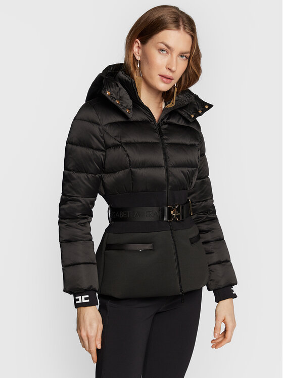 Elisabetta Franchi Elisabetta Franchi Ziemas jaka PI-40H-26E2-V590 Melns Slim Fit