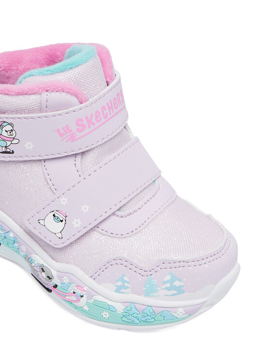 Skechers Skechers Snehule Play Scene 303163N/LVMT Fialová
