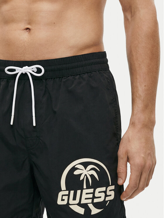Guess Guess Σορτς κολύμβησης F6GT01 WN162 Μαύρο Regular Fit