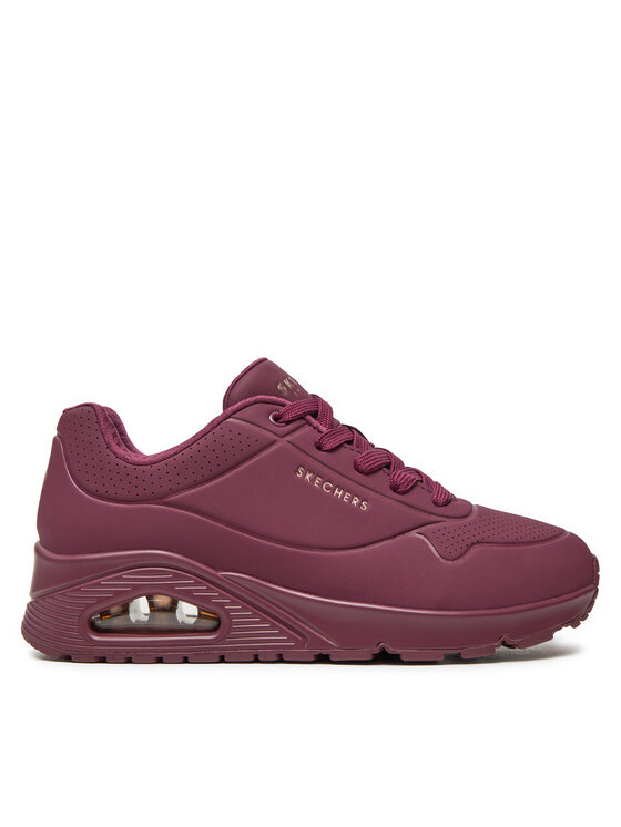 Skechers Sneakersy Uno Stand On Air 73690/PLUM Bordová