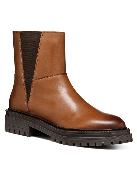 Geox Geox Polokozačky D Iridea D46HRC 00043 C6001 Hnědá