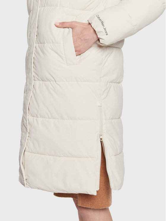Calvin Klein Jeans Calvin Klein Jeans Winterjacke J20J219817 Écru Regular Fit