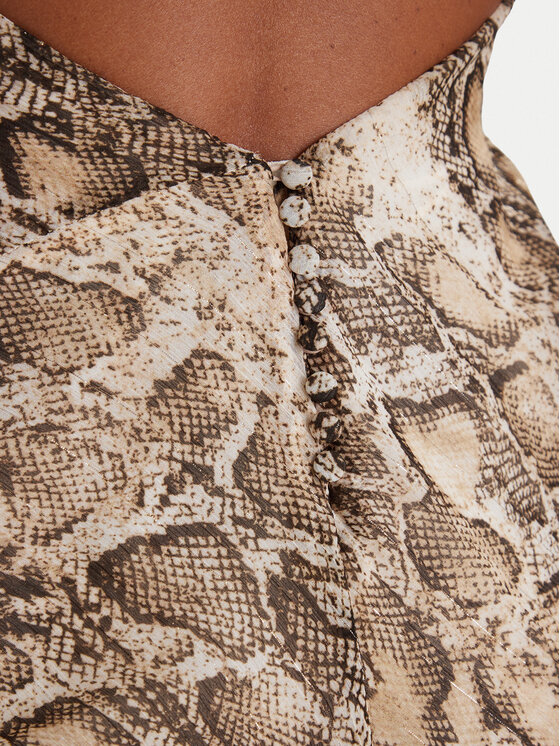 Bardot Bardot Коктейлна рокля Cyrel 59760DB6 Бежов Regular Fit