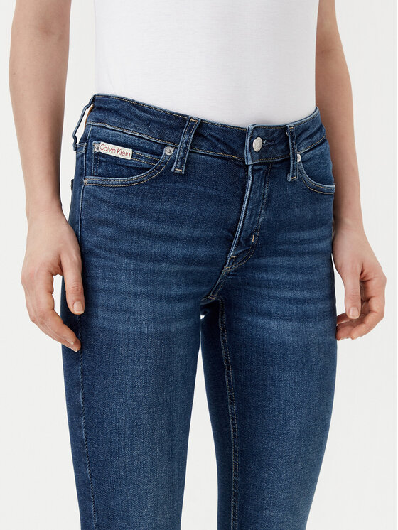 Calvin Klein Jeans Calvin Klein Jeans Jeans hlače J20J224491 Mornarsko modra Skinny Fit