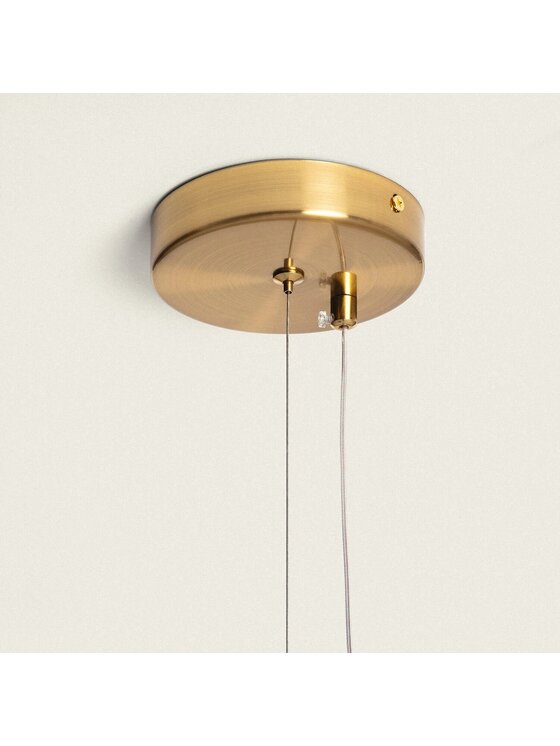 MIAhome MIAhome Lampa Wisząca LED 7W Metal i Szkło Aba Pomarańczowy jasny