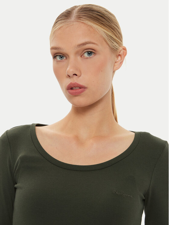 Pepe Jeans Pepe Jeans Bluza Finny PL505955 Zelena Regular Fit