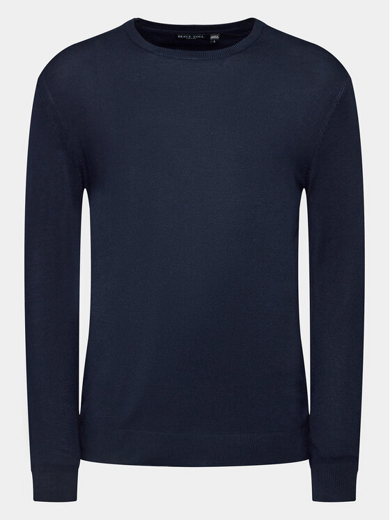 Brave Soul Pulover MK-36ARUNDELB Bleumarin Regular Fit