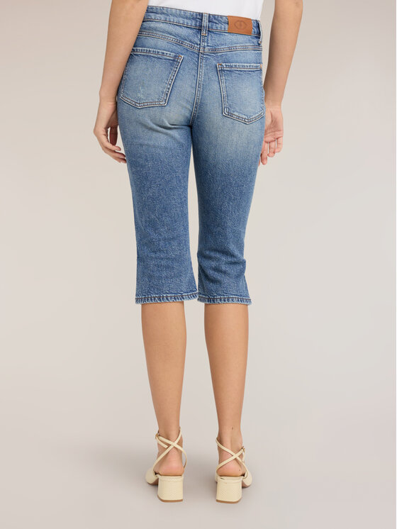 Motivi Motivi Szorty jeansowe P469Q004594N004 Turkusowy Cropp Fit