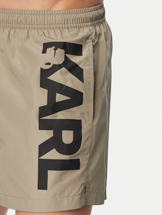 KARL LAGERFELD KARL LAGERFELD Plavecké šortky A1M46013 Béžová Regular Fit