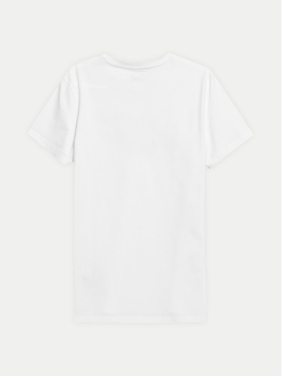 4F 4F Tricou 4FWSS24TTSHM1155 Alb Regular Fit