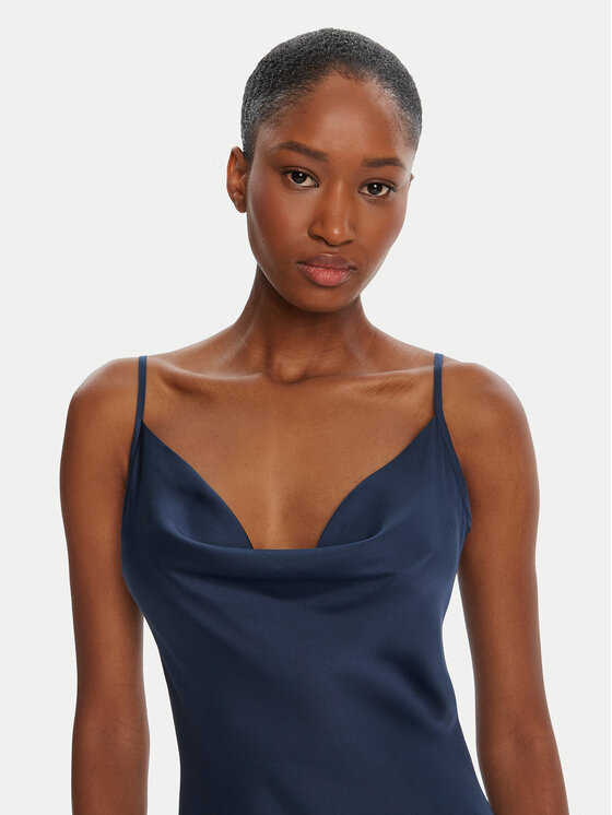 Guess Guess Cocktail obleka W5GK85 WH9C2 Mornarsko modra Classic Fit