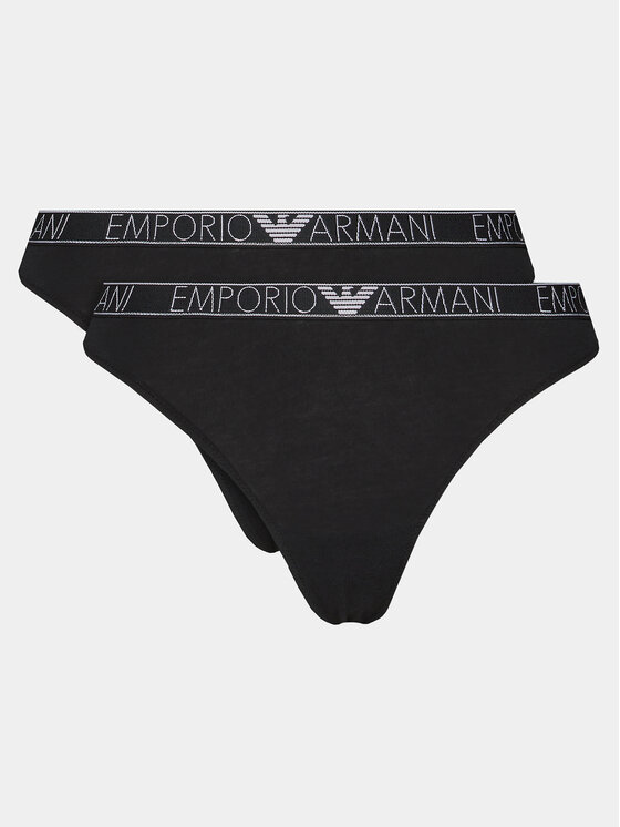 Emporio Armani Underwear 2 stringu pāru komplekts 163333 4R223 00020 Melns