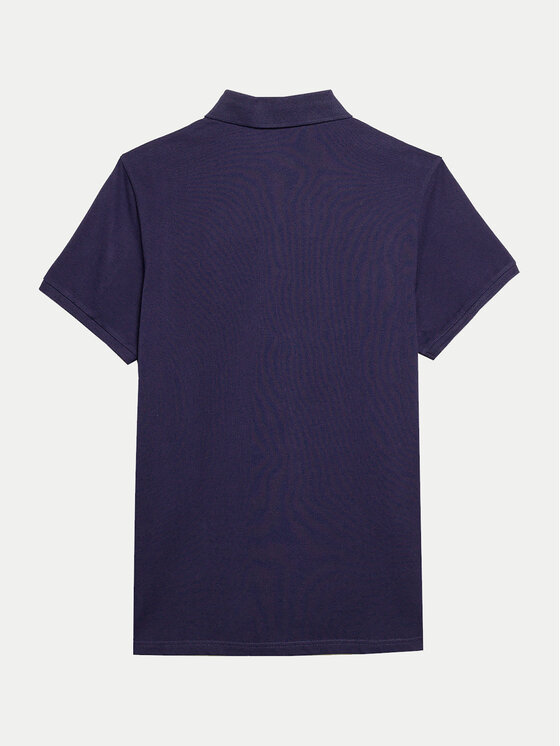 4F 4F Polo 4FWSS24TPTSM130 Granatowy Regular Fit
