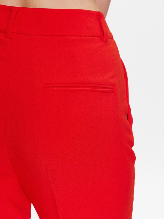 Bruuns Bazaar Bruuns Bazaar Spodnie materiałowe Cindysus BBW2595 Czerwony Slim Fit