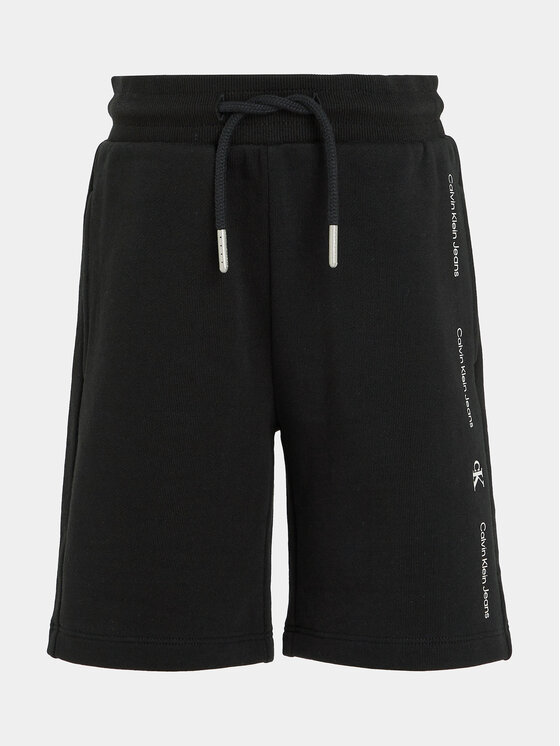 Calvin Klein Jeans Calvin Klein Jeans Športne kratke hlače Minimalistic IB0IB02061 Črna Regular Fit