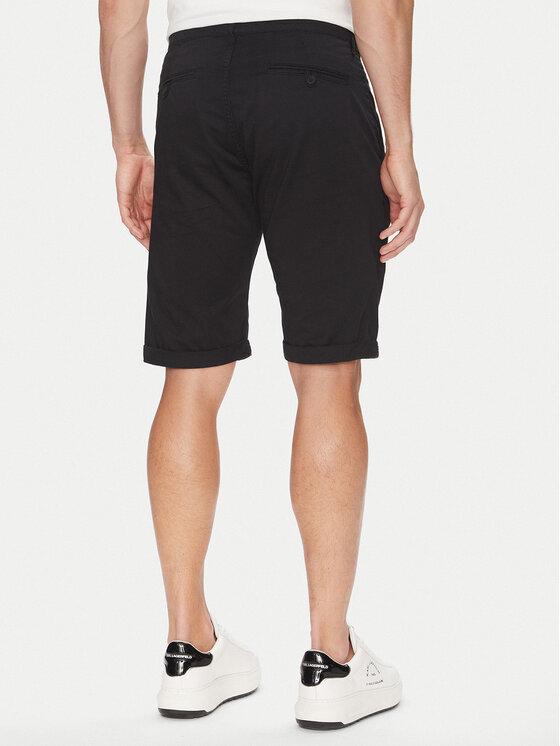KARL LAGERFELD KARL LAGERFELD Szorty materiałowe 265812 552829 Czarny Regular Fit